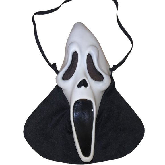 Easter Unlimited Scream Ghost Face Scary Movie Halloween Mask Long Mouth - Picture 2 of 7